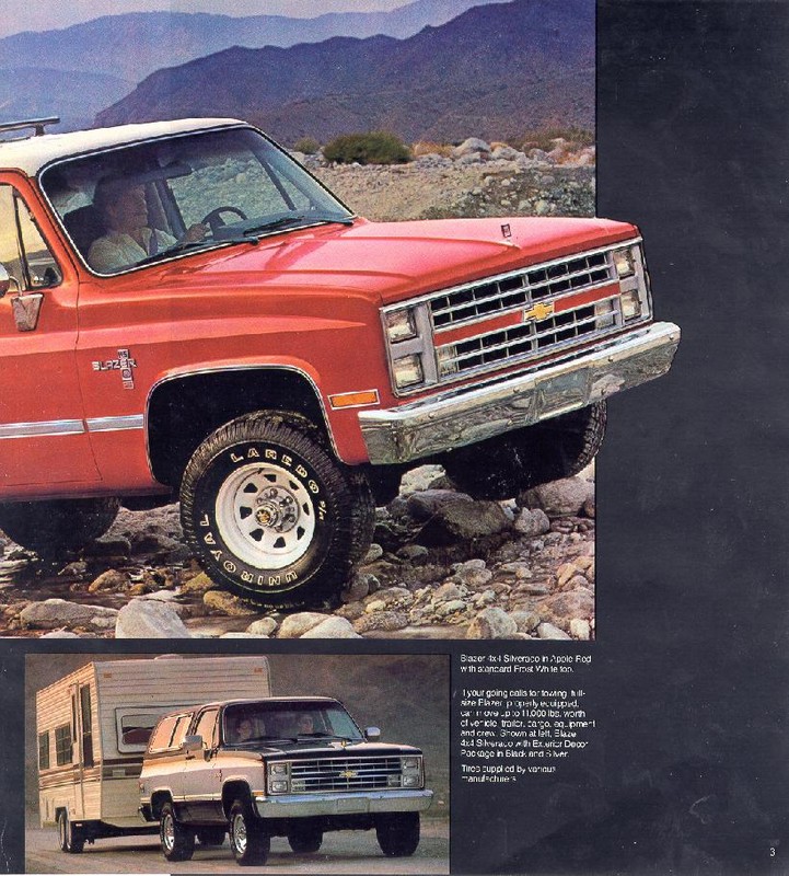 1985 Chevrolet Blazer Brochure Page 3